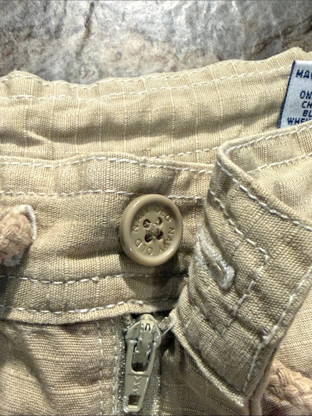 Casual Beige Drawstring Women’s Shorts size small